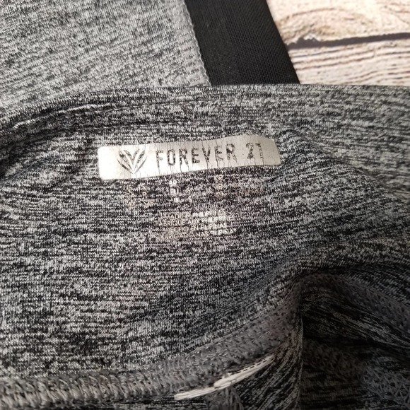 FOREVER 21 gray black panel leggings S - Picture 4 of 6